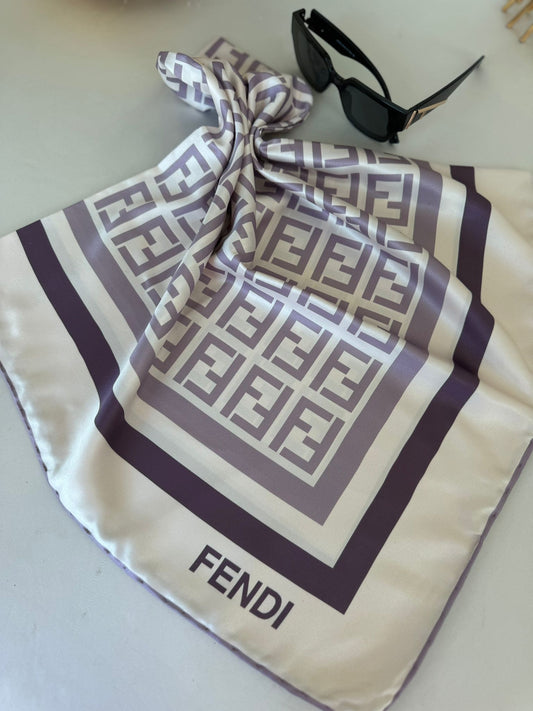 fendi twill eşarp -  mürdüm