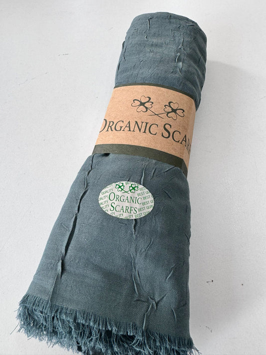 Organic Scarfs Bambu Kraş Şal Modeli - çağla