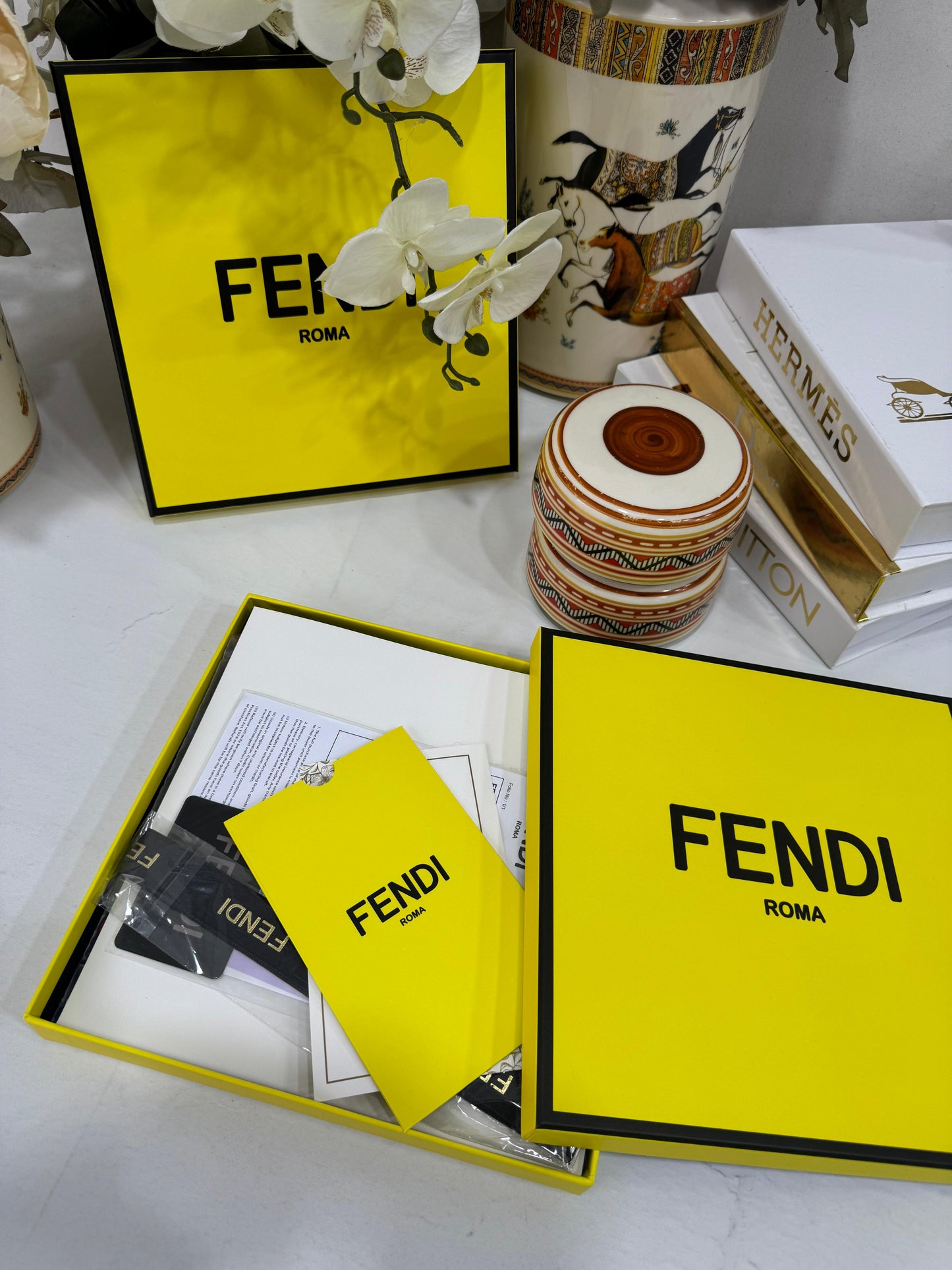 İTHAL A+ Fendi Yün İpek Çift Taraflı Marka Şal 87478 - Siyah Biyeli