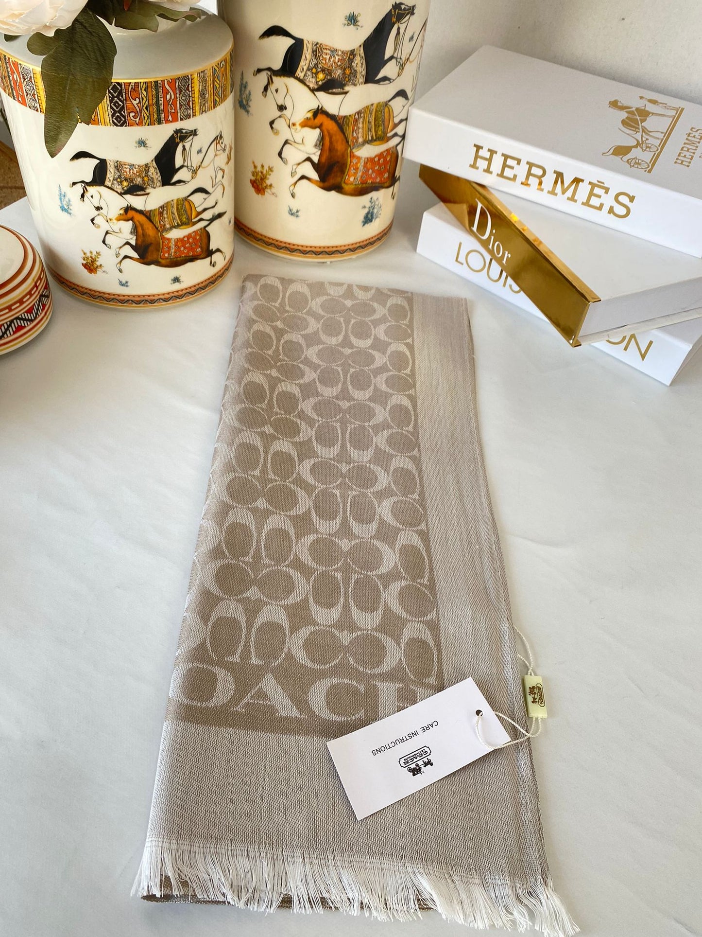 İthal Coach Pamuk Yün Şal 544381 - Soft Beş